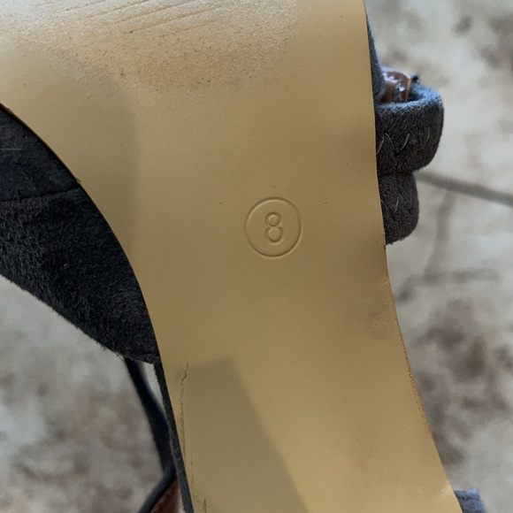 JOURNEE Collection ZEERA style grey suede high heel shoe size 8 - Picture 9 of 10